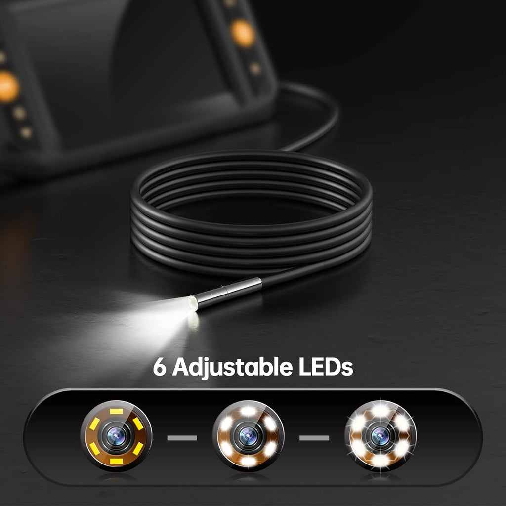 5.5mm Endoscope Camera with Light and Screen, 16.5ft U20454