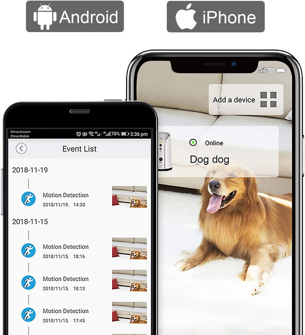 White Full HD Pet Camera with Two-Way Audio and Night Vision B360