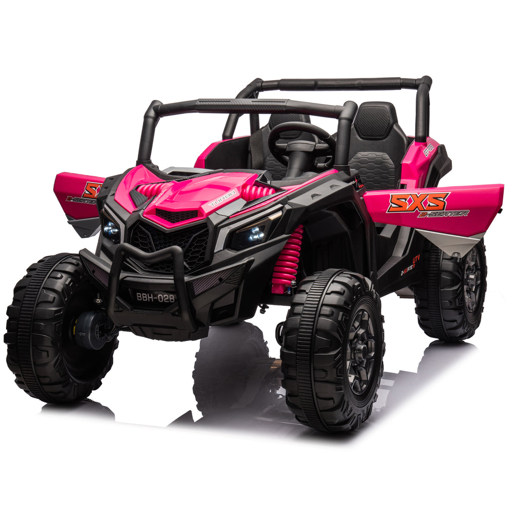 Pink 24V 4x4 Ride on Car UTV 2 Seater D967