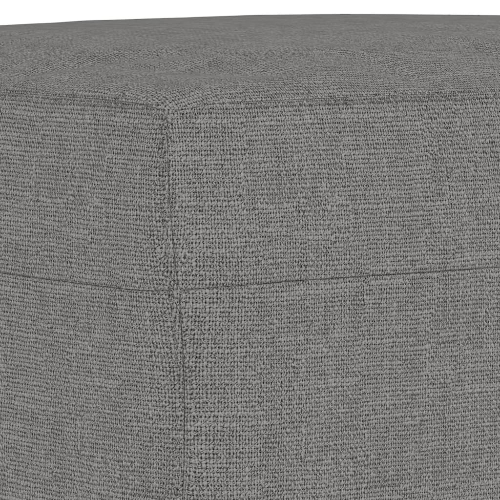 Fabric Padded Ottoman with Wood Legs Stool U362