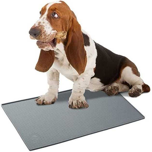 Silicone Pet Feeding Mat with Raised Edges D492