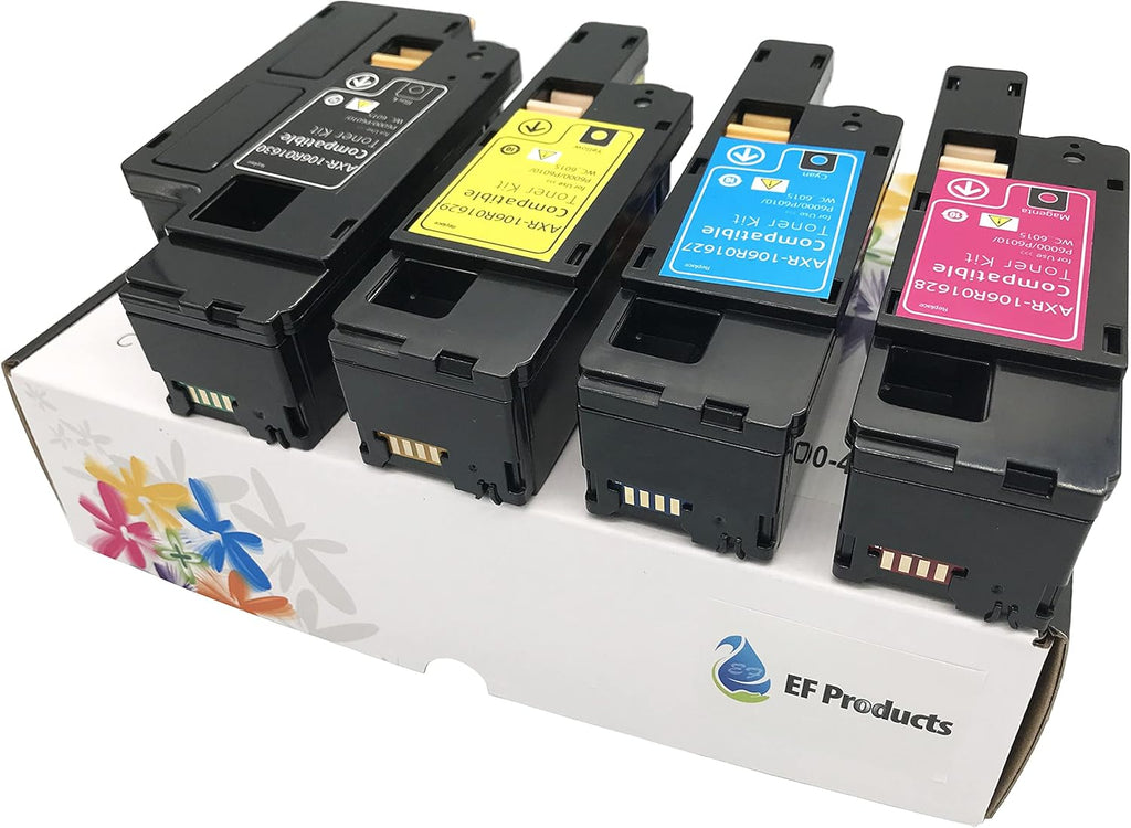 Replacement Toner Cartridge for Xerox Phaser 6000 6010 Workcentre 6015, 4-Pack W3042
