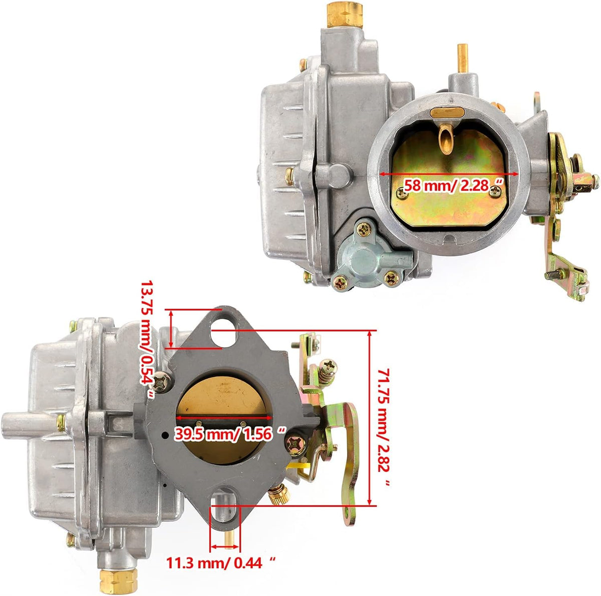 Carburetor For Ford 1957 1960 1962 144 170 200 223 inline 6-Cyl 4-Cyl Engine 1 Barrel Manual Choke K6670