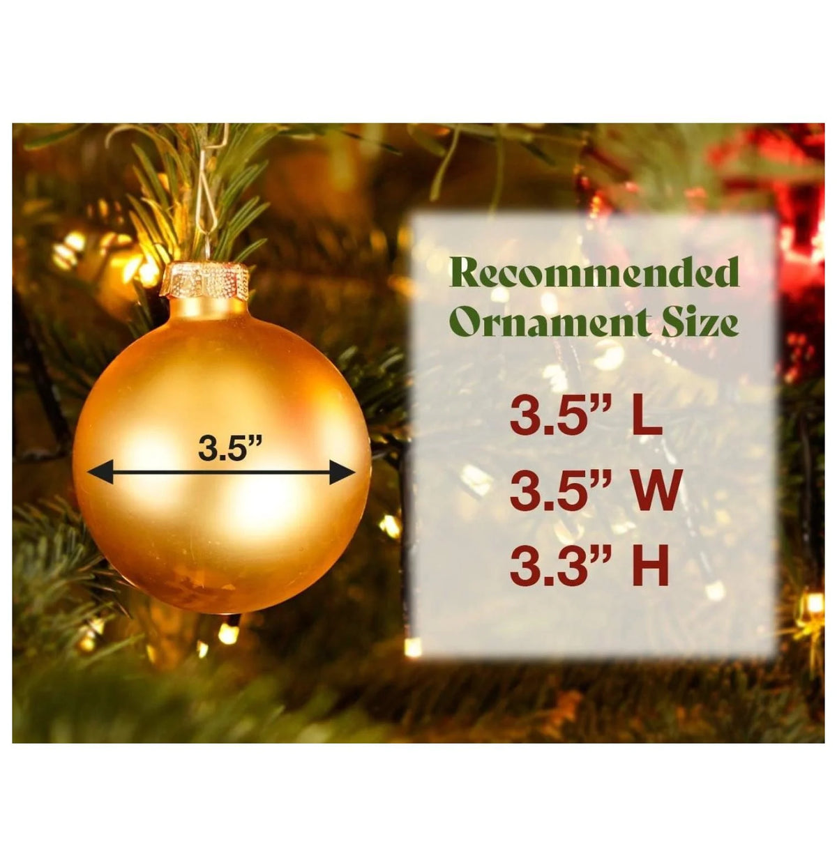Christmas Ornament Storage Container Holds 40 Ornaments Clear Case with Dividers D77224