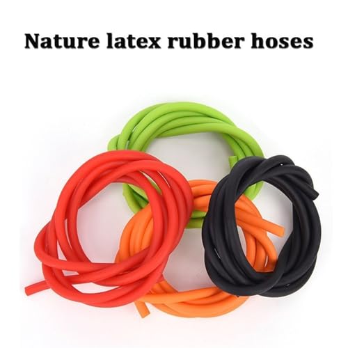 Black Red Orange Green Latex Rubber Tubing 2 meter Z698329
