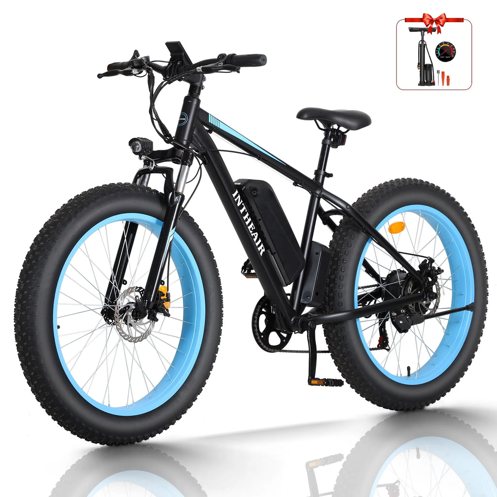 Electric Bike 26 4 Fat Tire 500W 48V 13Ah 7-Speed W483