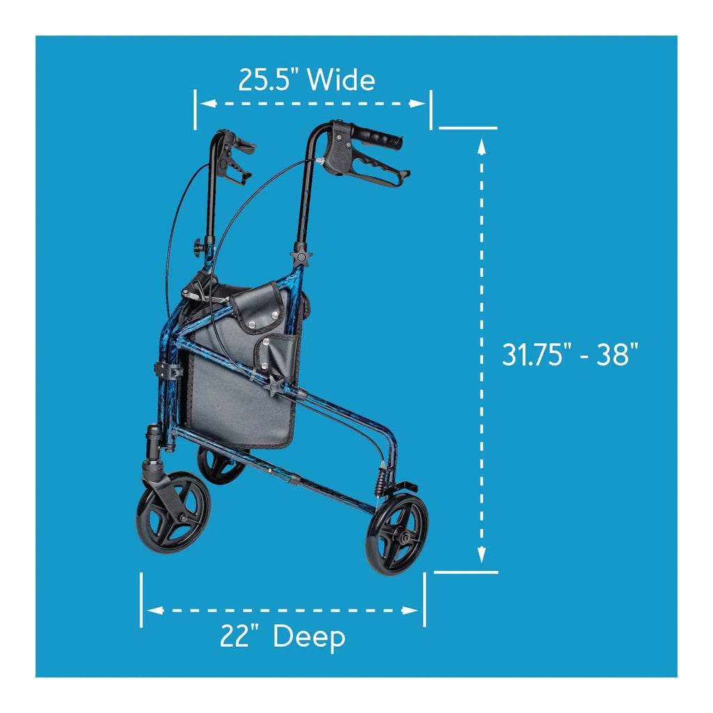 Aluminium 3 Wheel Rollator Walker Q4631
