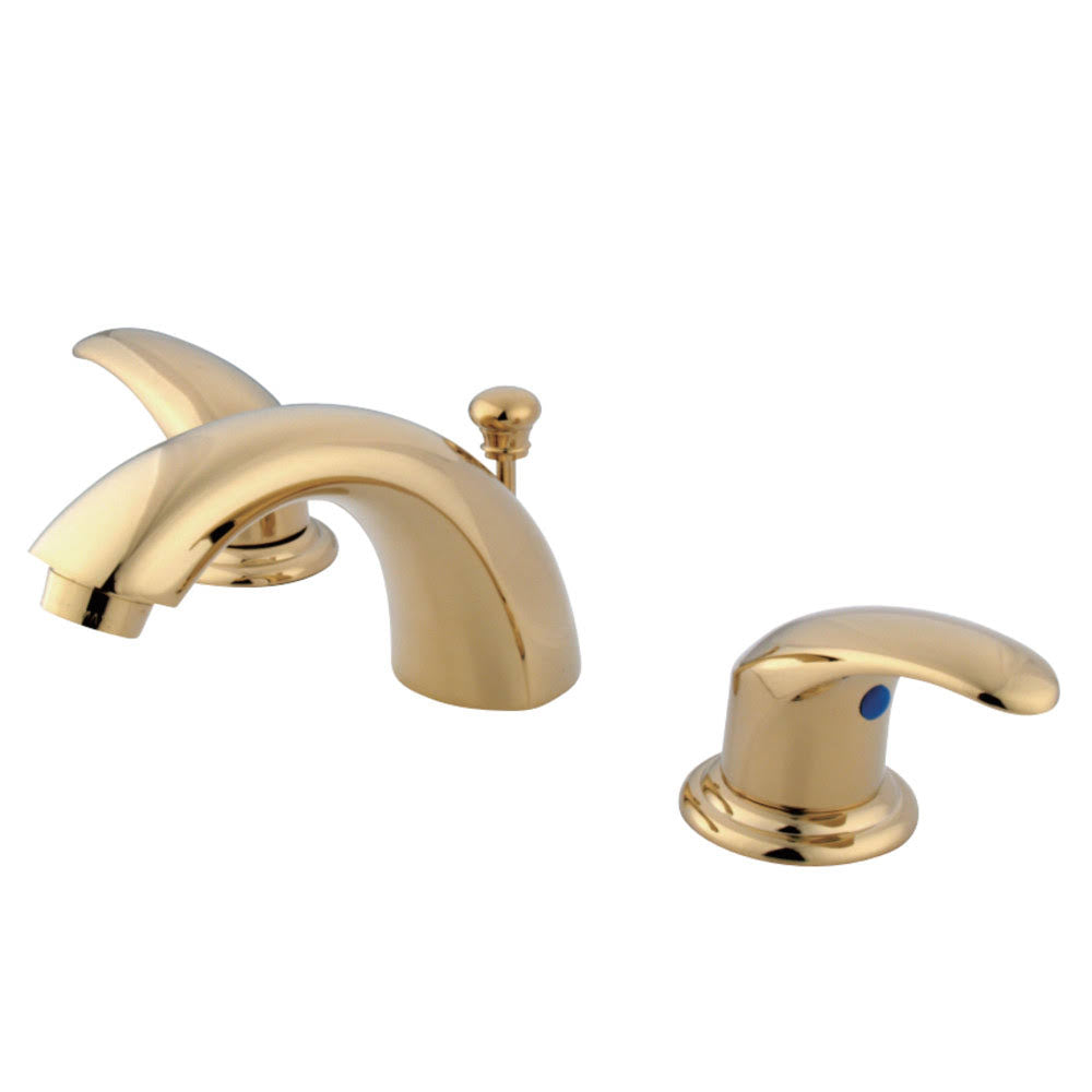 Polished Brass Mini Widespread Lavatory Faucet with Pop-Up P8661