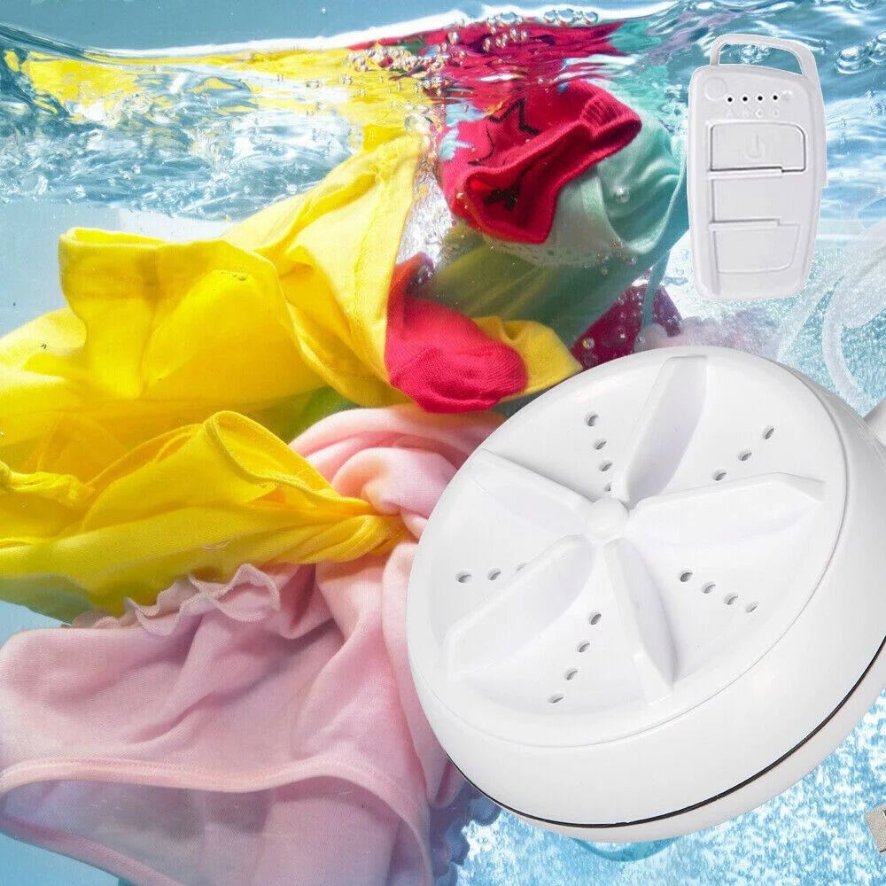 Mini USB Ultrasonic Turbo Rotating Clothes Washer T170