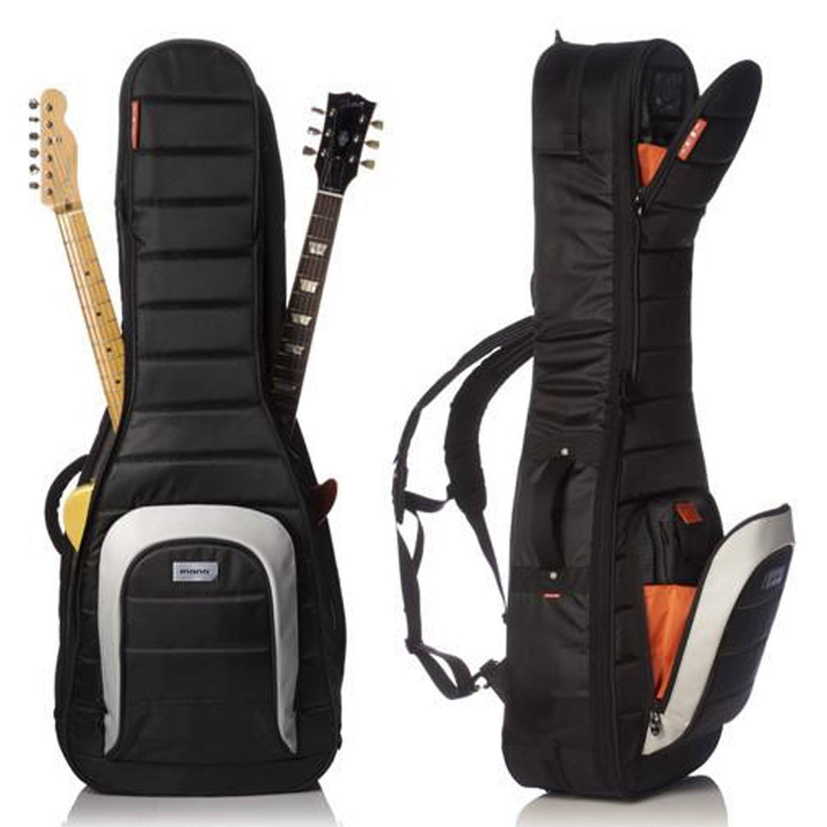 Jet Black Dual Electric Guitar Case I7476