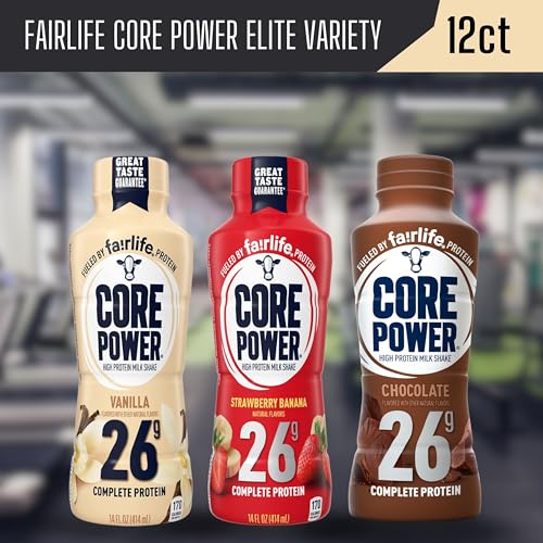 Chocolate Protein Milk Shakes, 14 Fl Oz (Pack of 12) and Key Chain G181