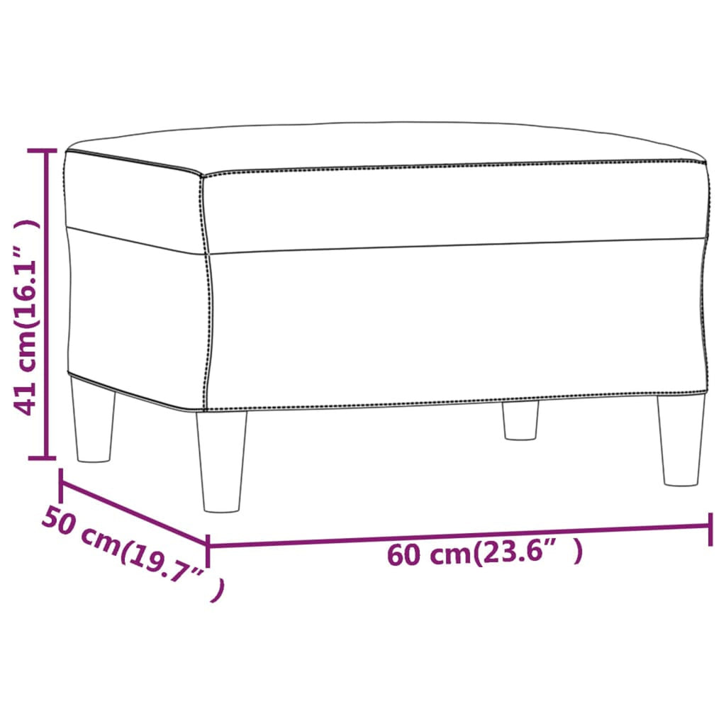 Fabric Padded Ottoman with Wood Legs Stool U362