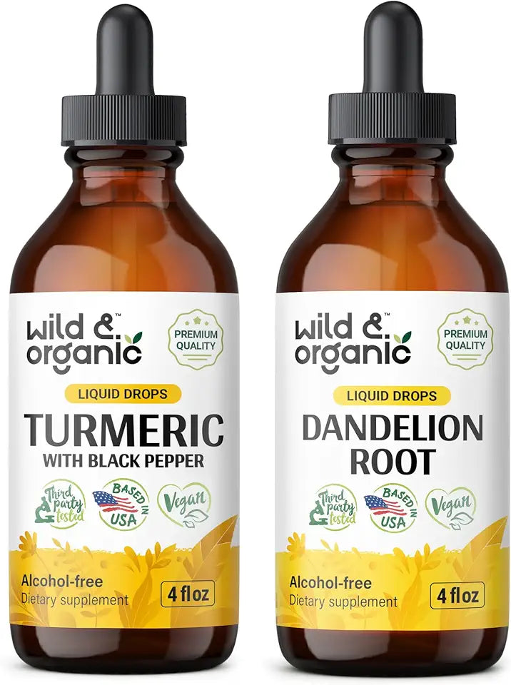 Turmeric Tincture 4 fl oz & Dandelion Root Tincture 4 fl oz K977523