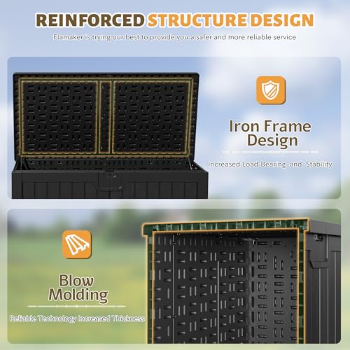 120 Gallon Waterproof Resin Deck Box B1653