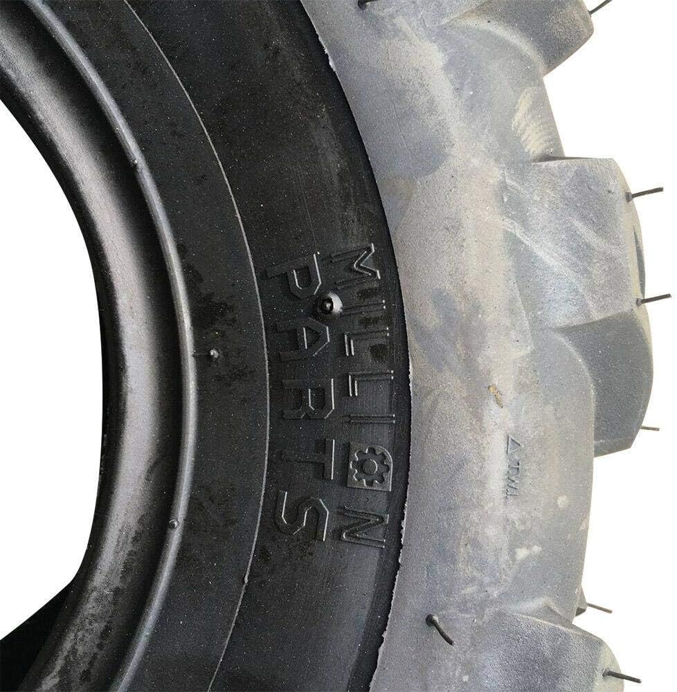 Set of 2 22X11-10 4 Ply Black Rubber Tires L1061