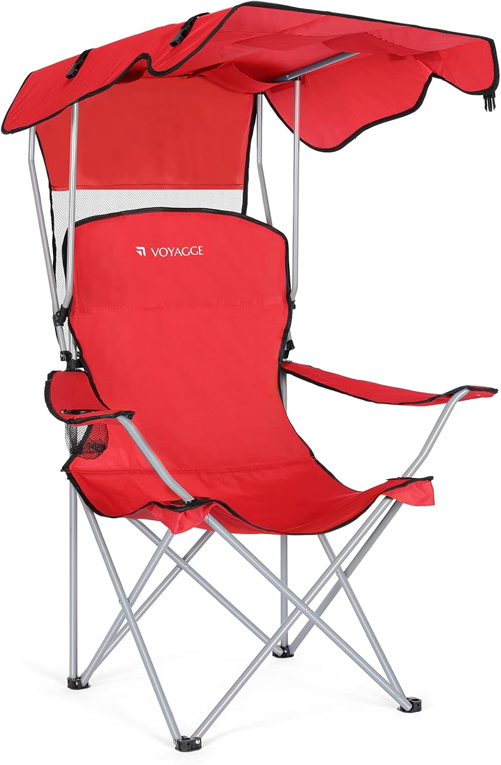Royal Blue Compact Folding Camping Chair with Canopy W7124