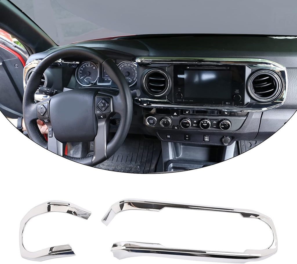 Car ABS Dashboard Panel Cover Trim Stickers (red) D624981