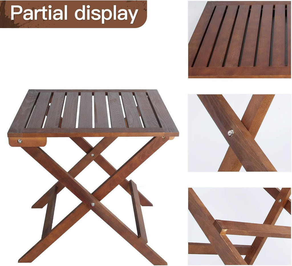 Wooden Folding Square Coffee Side Table I52024