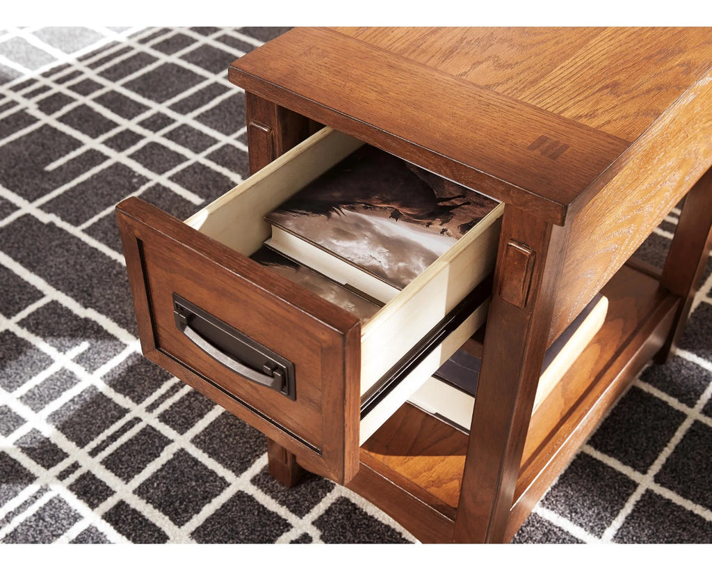 Brown Chairside End Table O601