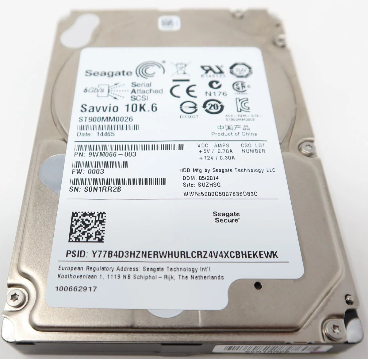 900GB 10K SAS SED Hard Drive D359364