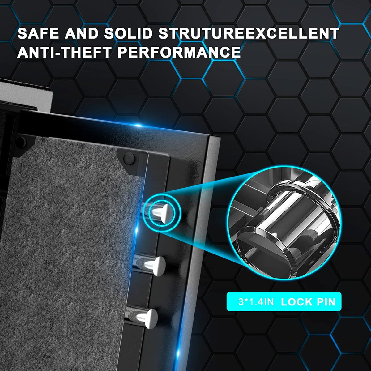Fireproof Security Safe with Digital Keypad Lock Box T489