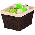 Tote Woven w/Liner Med Blk (Case of 6) X561