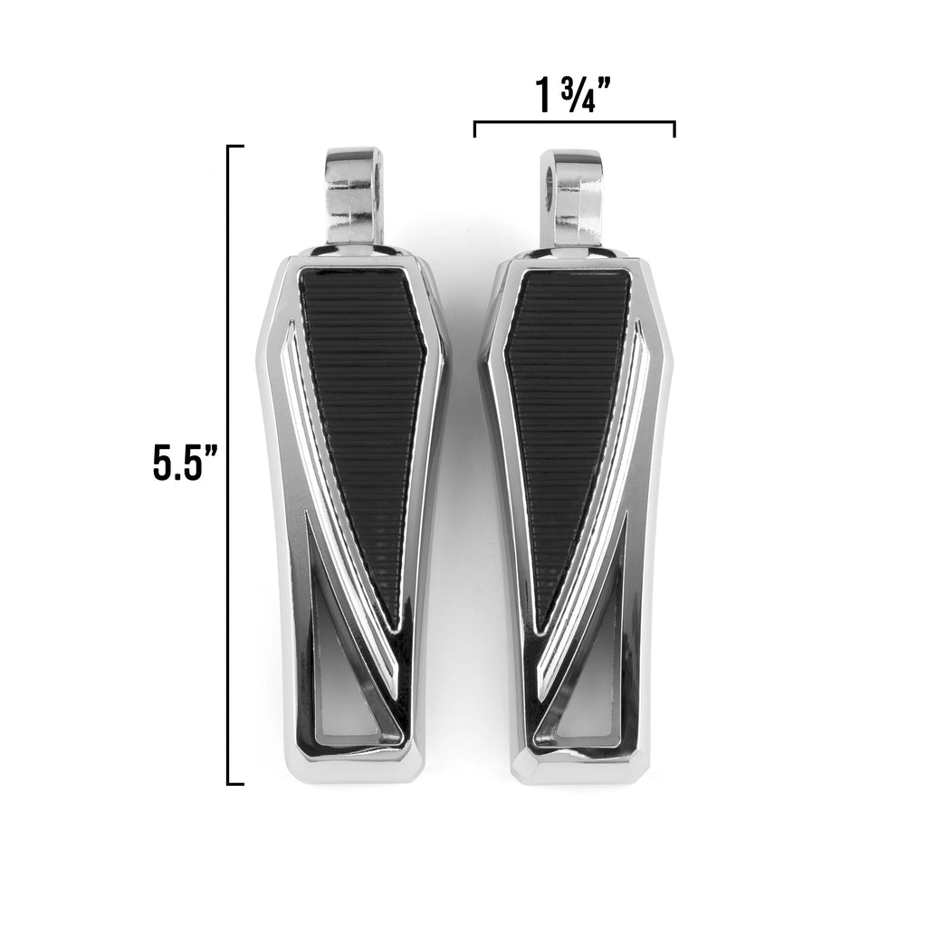 Chrome Foot Pegs Footrest, 1 Pair X80699