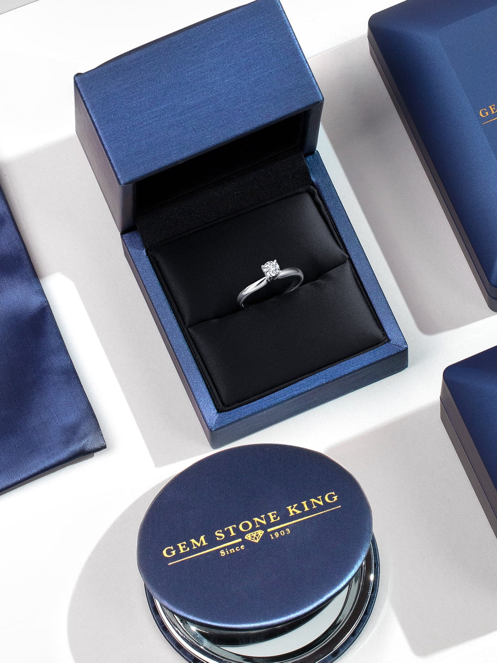 14K White Gold Solitaire Engagement Ring C69047