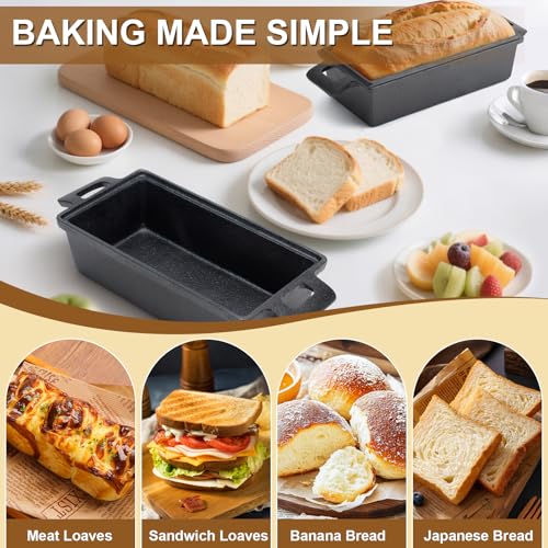 Cast Iron Loaf Pan with Lid 9x5 2 Piece Set S53610