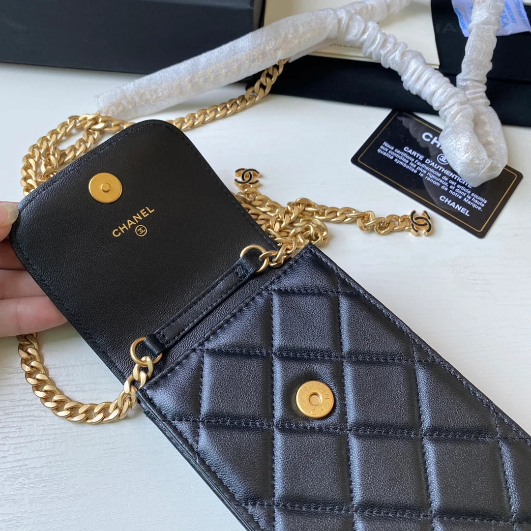 Black Phone Holder Bag Y78820
