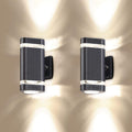 2 Pack LED Up and Down Outdoor Wall Lights Aluminum Waterproof 3000k 5W R886