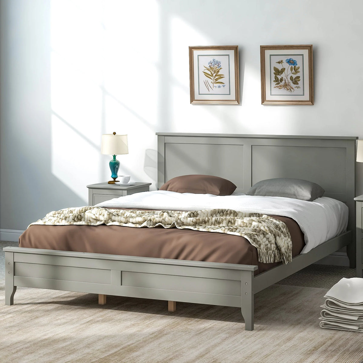 Queen Size Platform Bed Frame N455587