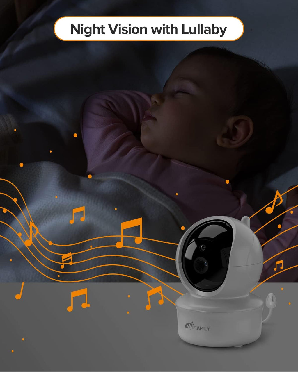 5” Video Baby Monitor with Camera and Audio Y726