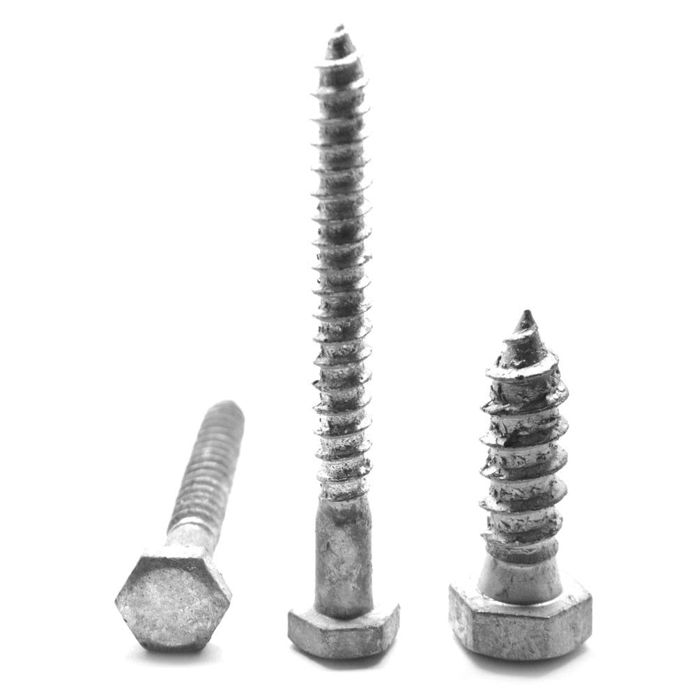 5/8x22-5 x 3x22 Hex Lag Screw Low Carbon Steel Hot Dip Galvanized Pk 50 W276482