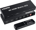 4 in 2 Out HDMI Matrix Switch with IR Remote Control Z935