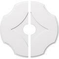 38 inchod x 7 inchid x 13 1/4 inchc x 1 inchp PVC Contemporary Ceiling Medallion, Two Piece O1983