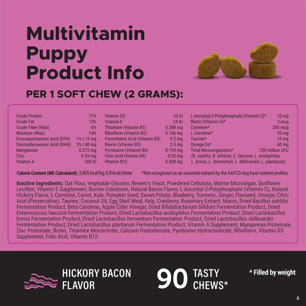 Puppy Multivitamin Soft Chews with DHA and Probiotics V63338