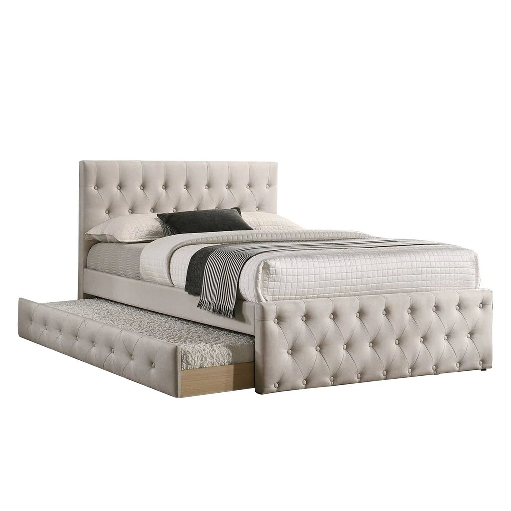 Twin Size Upholstered Bed with Trundle C888