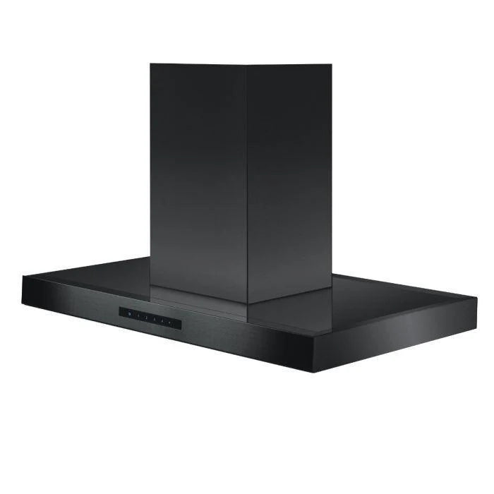 36 In. Convertible Island Mount Range Hood Black Stainless Steel A79346