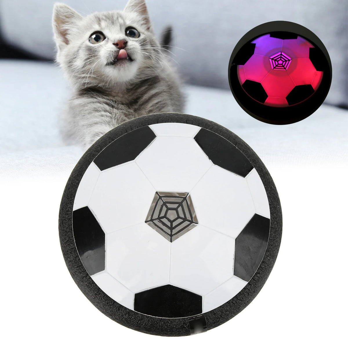 Battery Operated Hover Soccer Ball with LED Light L35343
