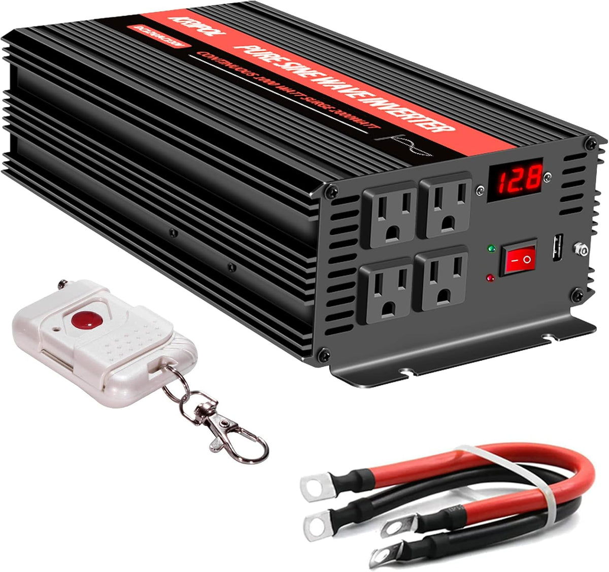 1500 Watt Pure Sine Wave Inverter 12V DC to 110v/120v AC U355
