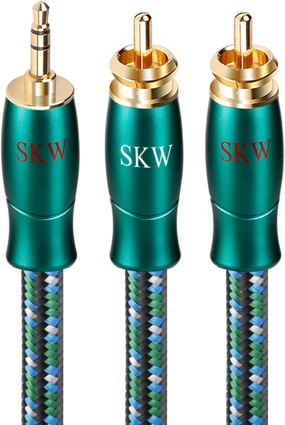 Single Speaker Cable with Banana and Spade Plugs 5ft C5232