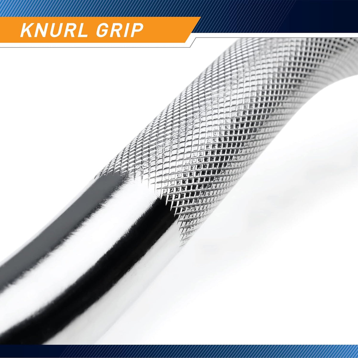 Chrome Steel Curl Bar with Collars Pack of 2 K960994