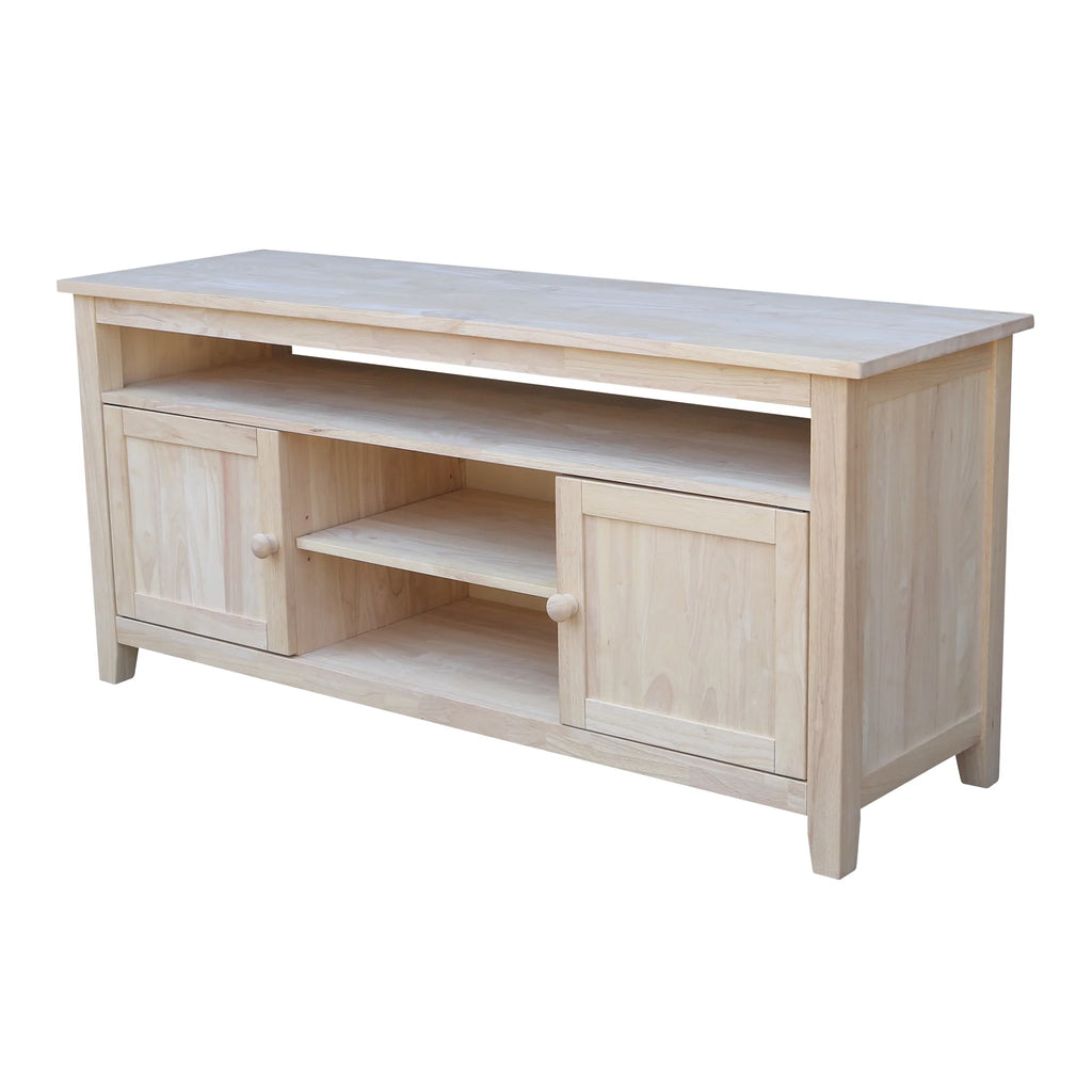 Solid Wood TV Stand with 2 Doors B314
