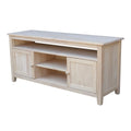 Solid Wood TV Stand with 2 Doors B314