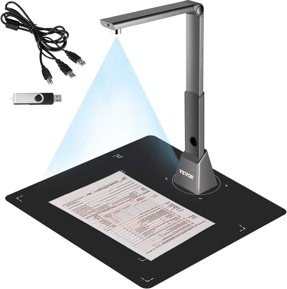 A3/A4 Portable Document Scanner with OCR S373