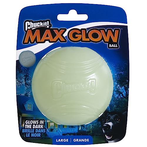 Large Glow Ball Dog Toy, 3 Inch Diameter, Pack of 1 O6968