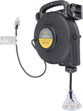 40 Ft 12/3 Retractable Extension Cord Reel with 3 Outlets Z143390