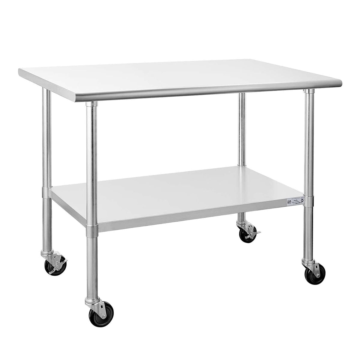 Stainless Steel Table 30 x 48 Inches with Caster Wheels J2690