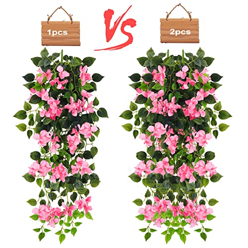 UV Resistant Artificial Bougainvillea Hanging Plant E566